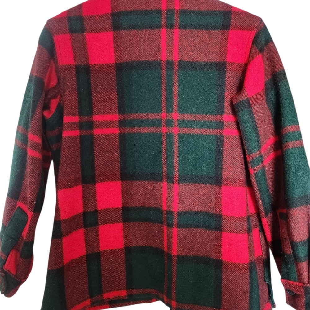L.L. Bean Vintage Wool Plaid Hunting Jacket Large - Picture 2 of 5